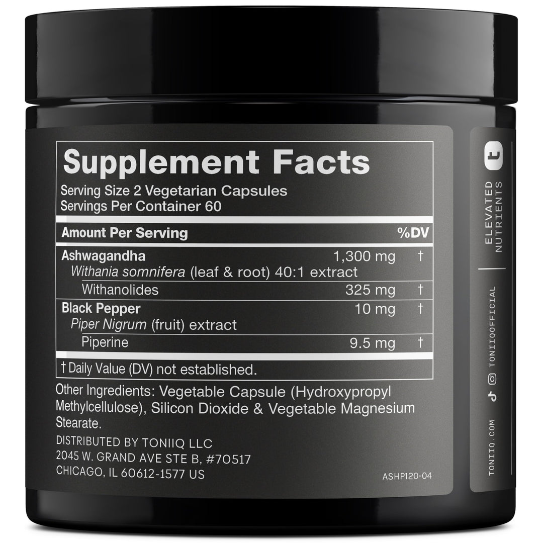 Toniiq Ashwagandha Extract, 40:1 Concentrate