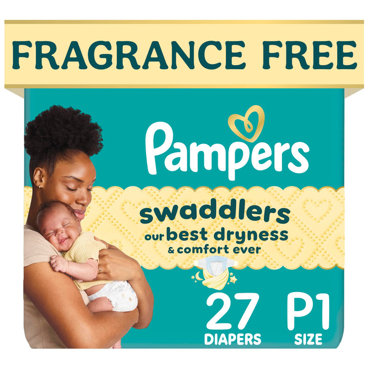 Pampers Swaddlers Diapers, Preemie, 27 Count