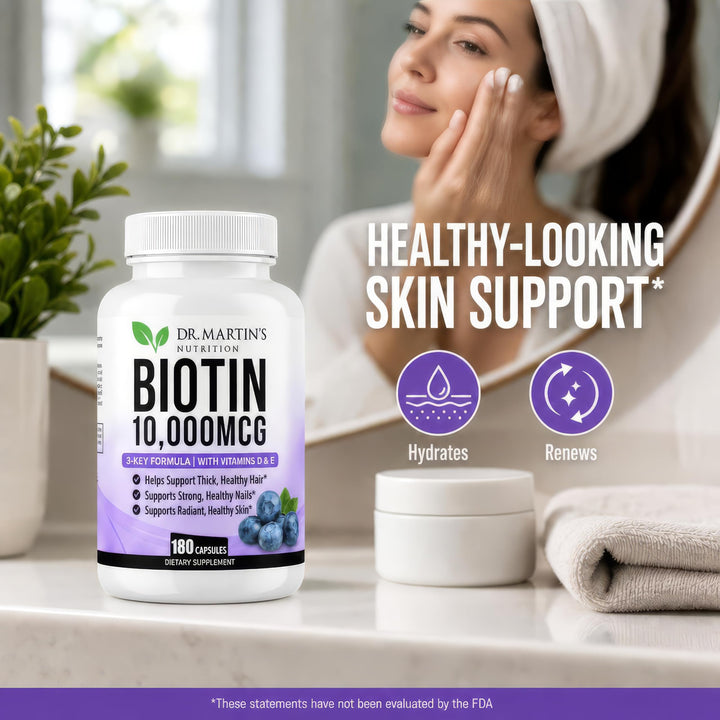 DR. MARTIN'S NUTRITION Biotin, 10000 mcg, 180 Count