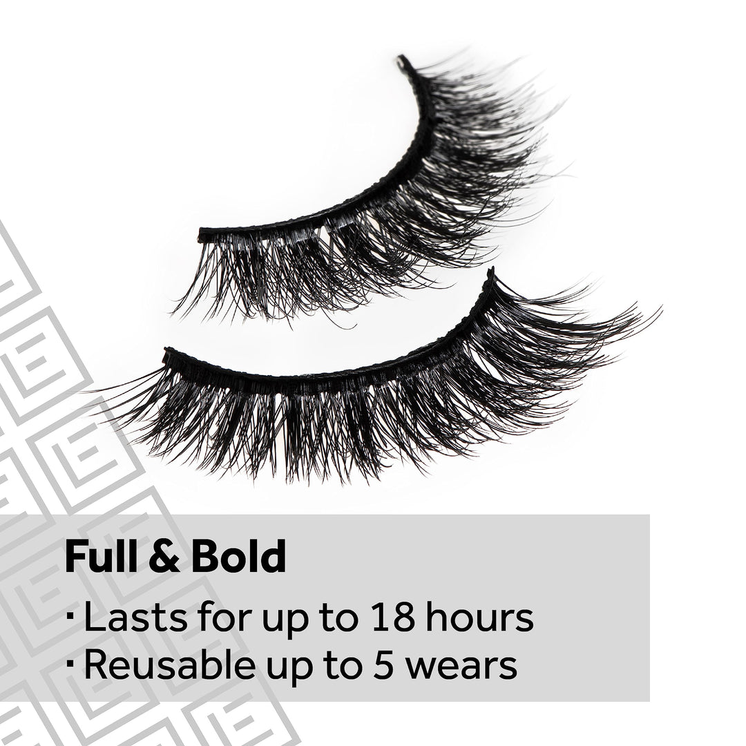 Eylure Definition False Lashes No. 126, Black, 3 Count