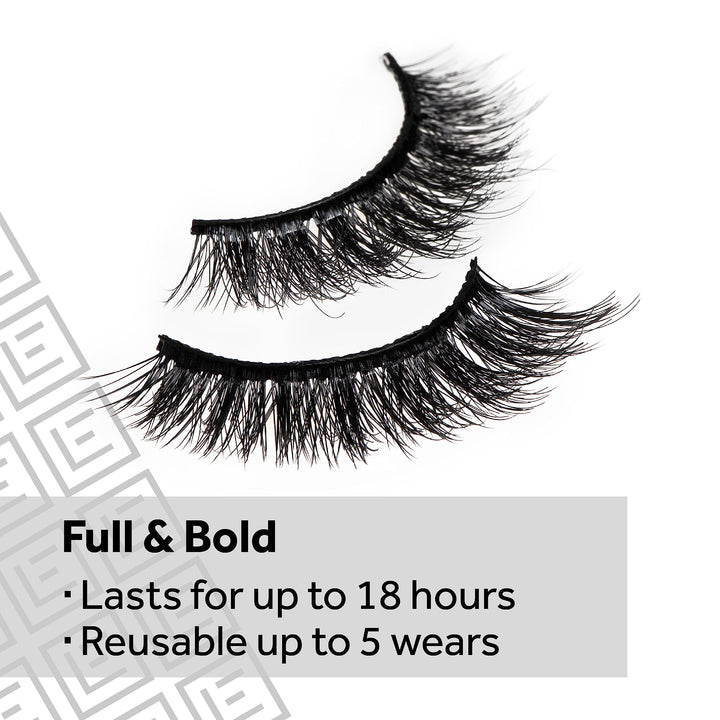 Eylure Definition False Lashes No. 126, Black, 3 Count
