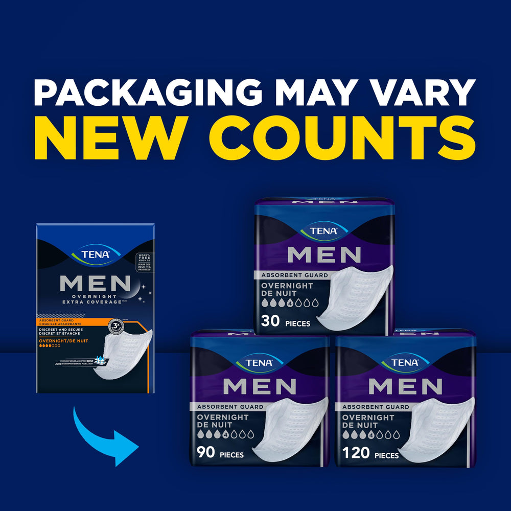 TENA Men Overnight Guard, 30 Count