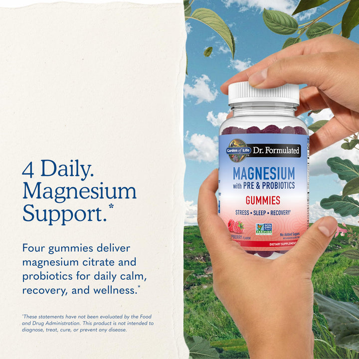 Garden of Life Dr Formulated Magnesium Gummies, Raspberry