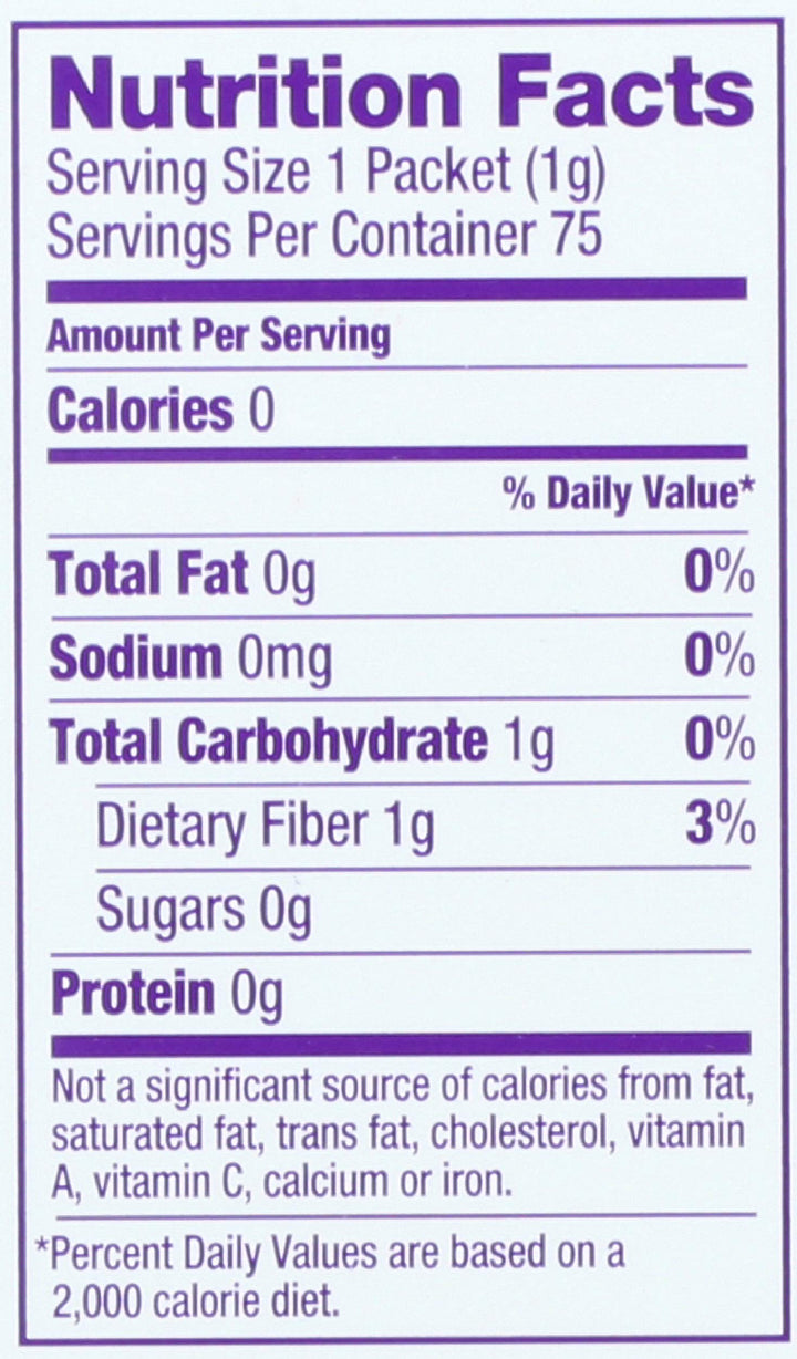 Wholesome Organic Stevia Sweetener, 75 Count