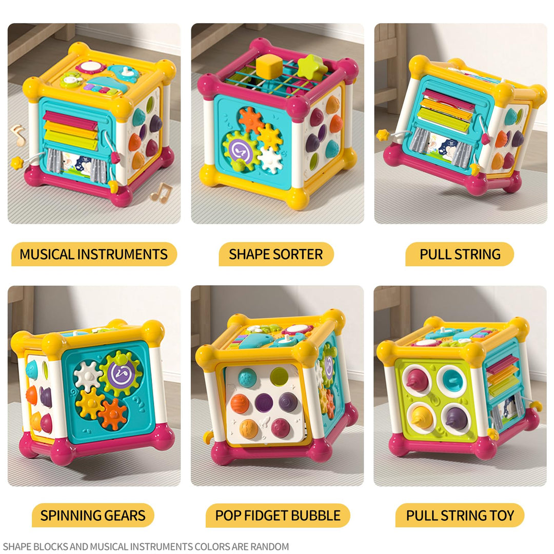 PANITU Baby Activity Cube, Musical Early Development Toy