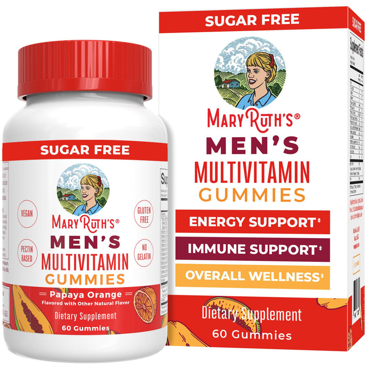 MaryRuth Organics Mens Multivitamin Gummies, 60 Count