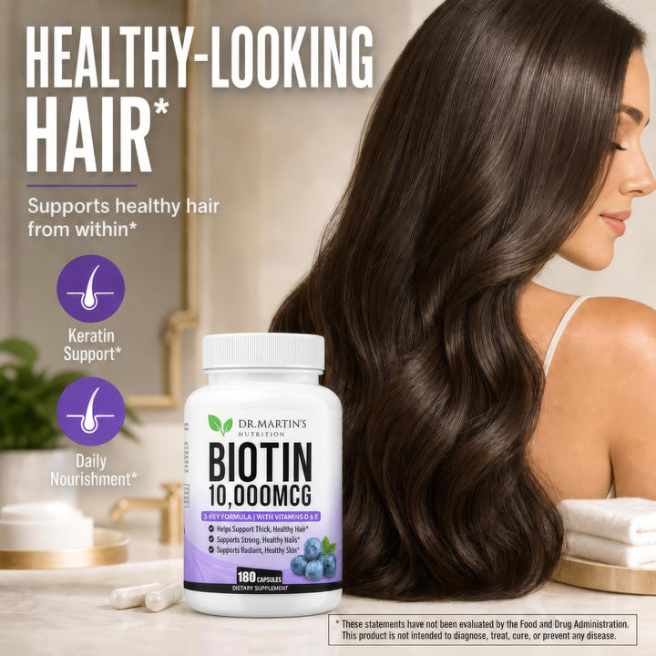 DR. MARTIN'S NUTRITION Biotin, 10000 mcg, 180 Count