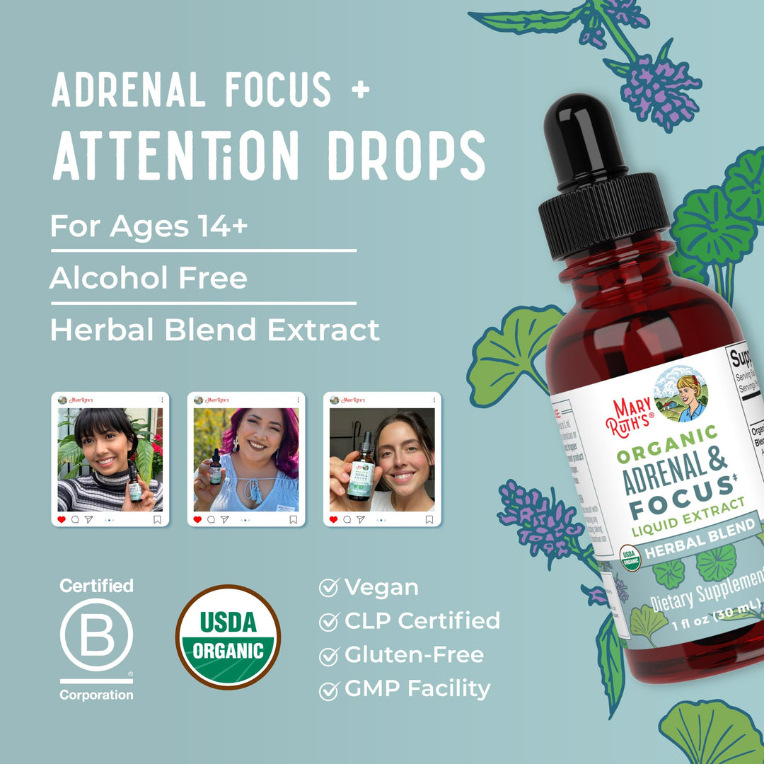 MARYRUTH'S Nootropic Focus Supplement, 30 Servings