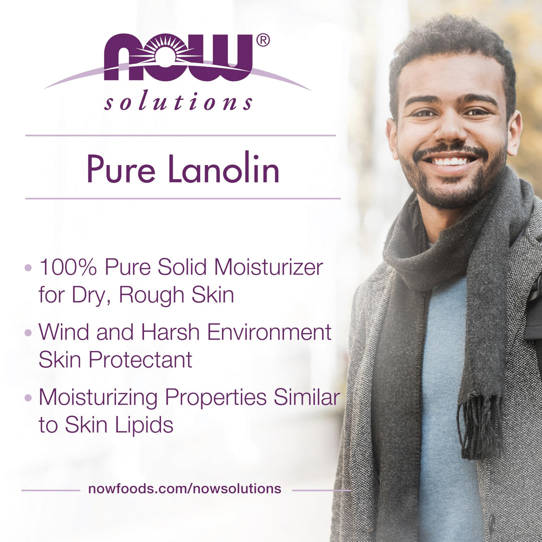 NOW Solutions Pure Lanolin Skin Protectant, 7 oz