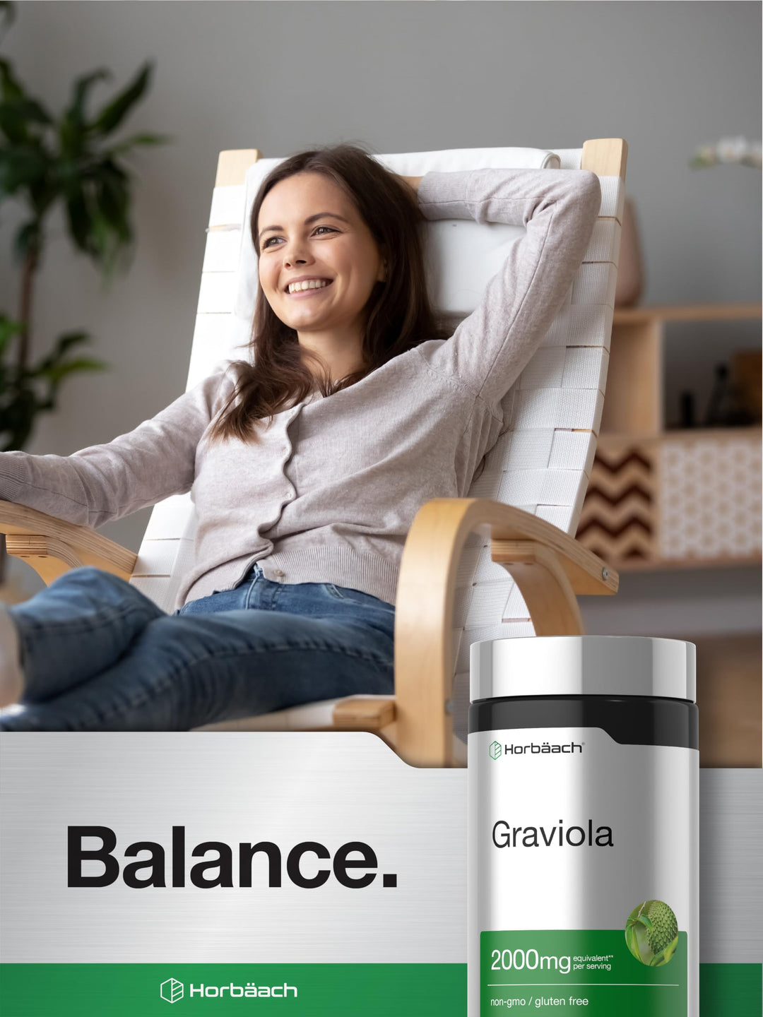 Horbäach Graviola Capsules, 120 Count