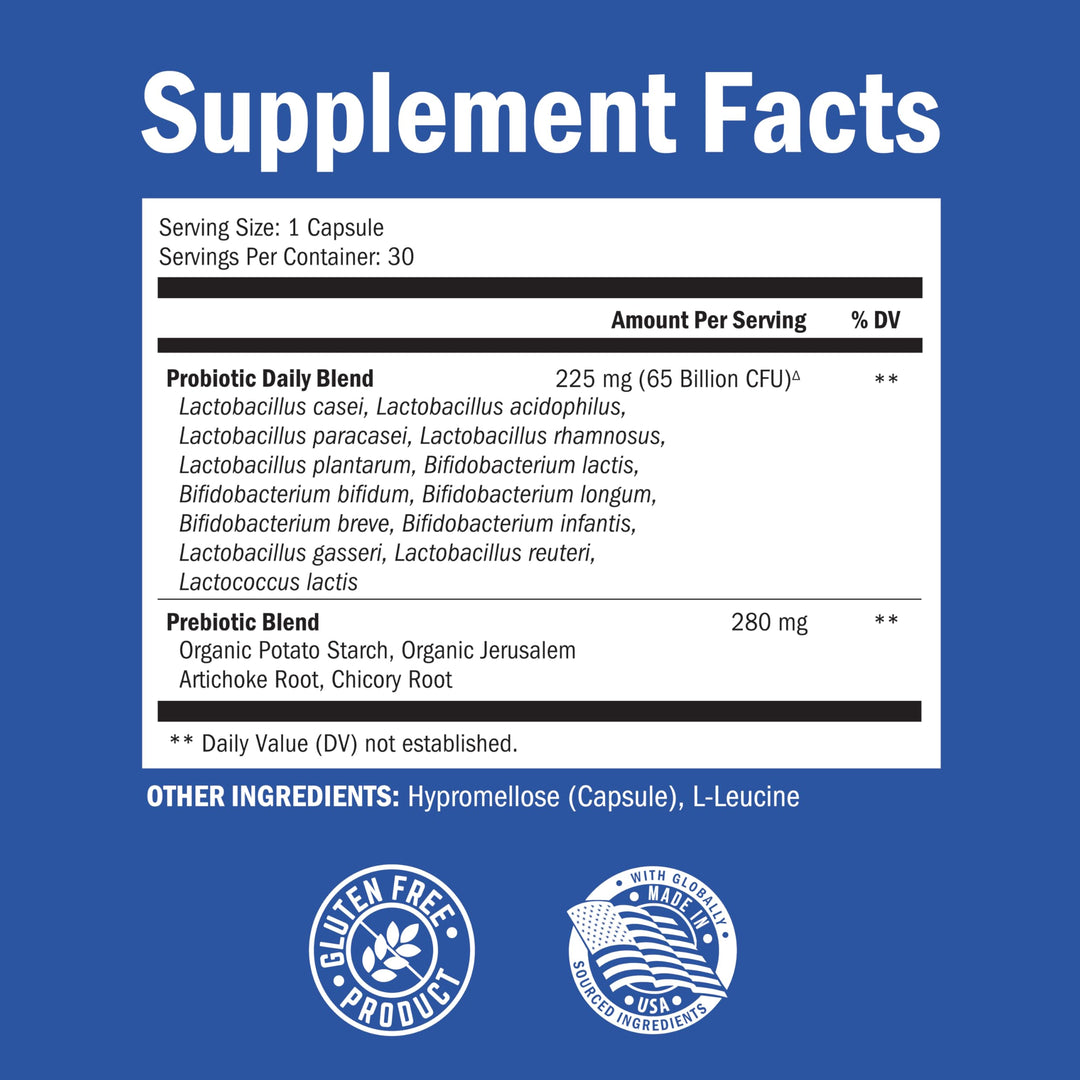 BioSchwartz Probiotic 65 Billion CFU, 30 Count