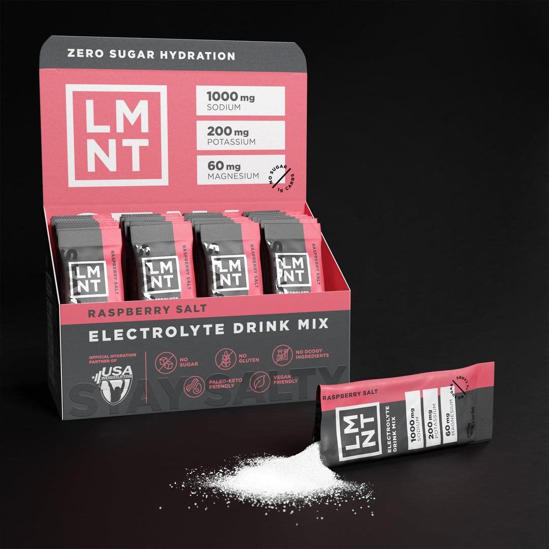 Drink LMNT Electrolyte Drink Mix, Raspberry Salt, 30 Count
