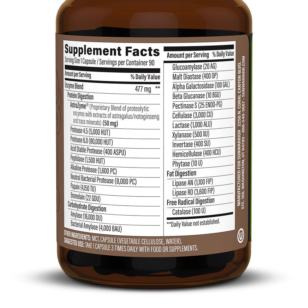 Sunwarrior Enzorb Plant-Based Digestive Enzymes