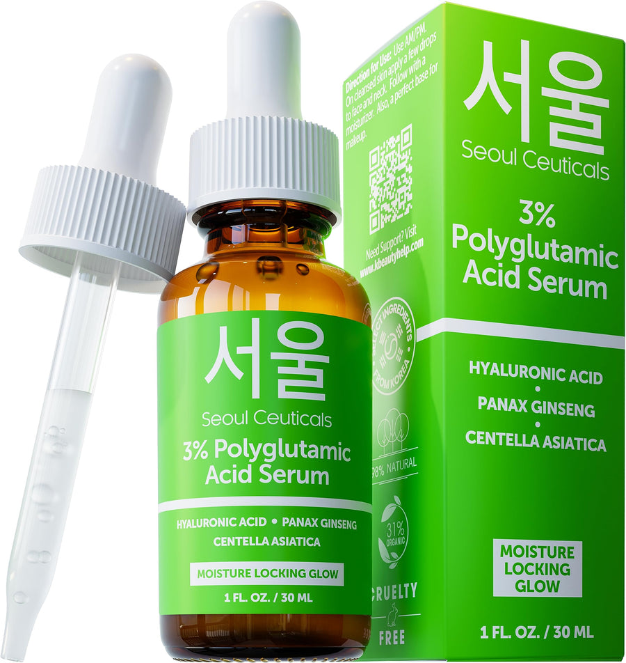 SeoulCeuticals Organic Polyglutamic Acid Serum, 1 oz