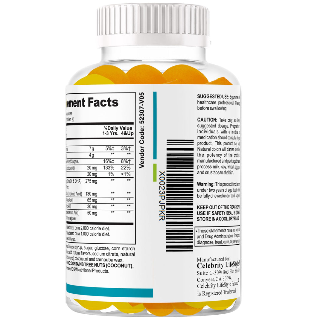 Celebrity LifeStyle Product Ez Focus Gummies, Kids Focus Supplement