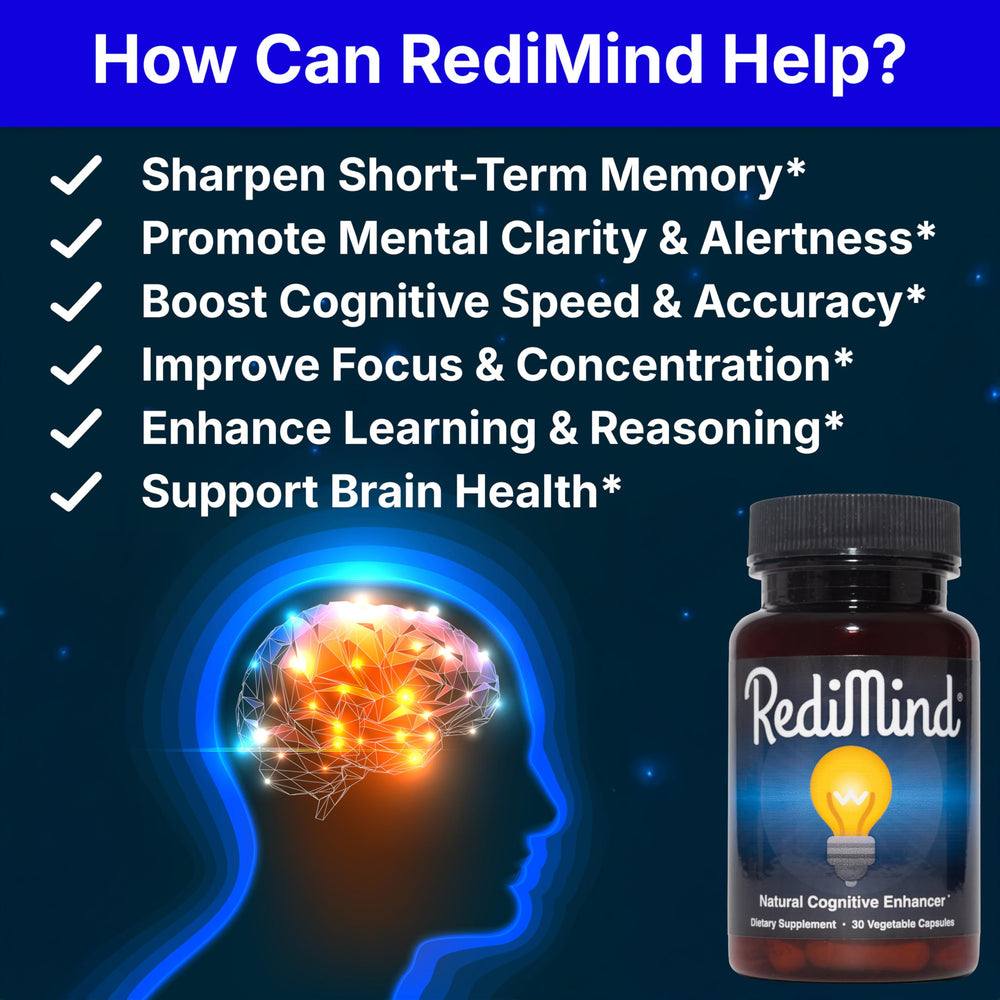 RediMind Cognitive Support Supplement, Vegan, Gluten-Free