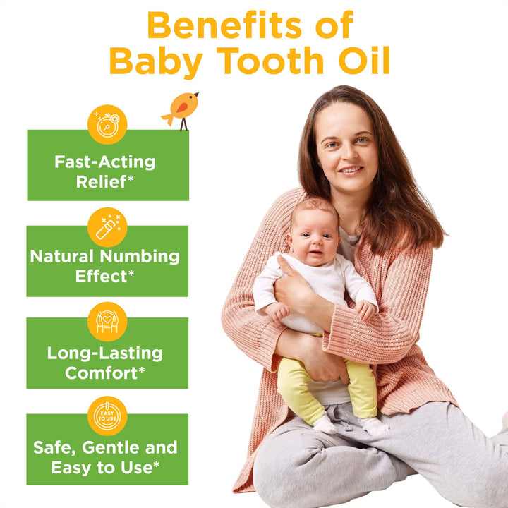 Wellements Organic Baby Tooth Oil, 0.5 fl oz