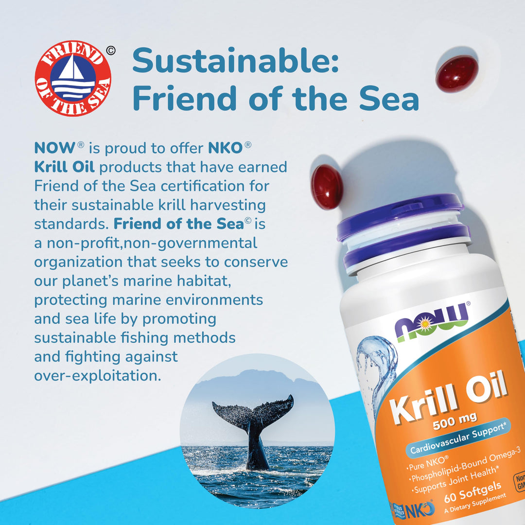NOW Neptune Krill Oil, 500 mg, 120 Count