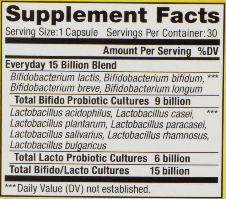 Renew Life Adult Probiotic Ultimate Flora Everyday, 15 Billion, 30 Count