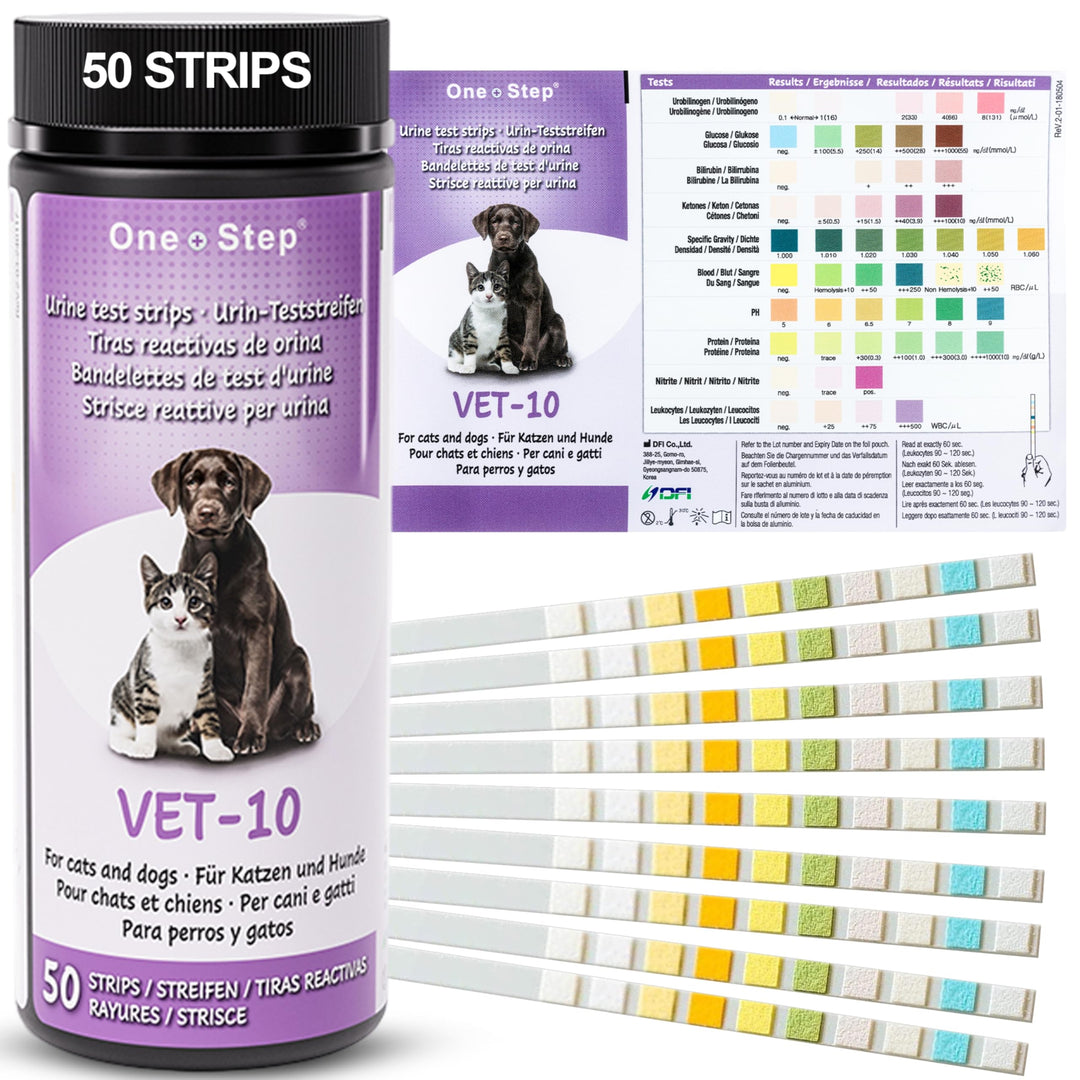 One Step Pet Urine Testing Strips, 50 Count