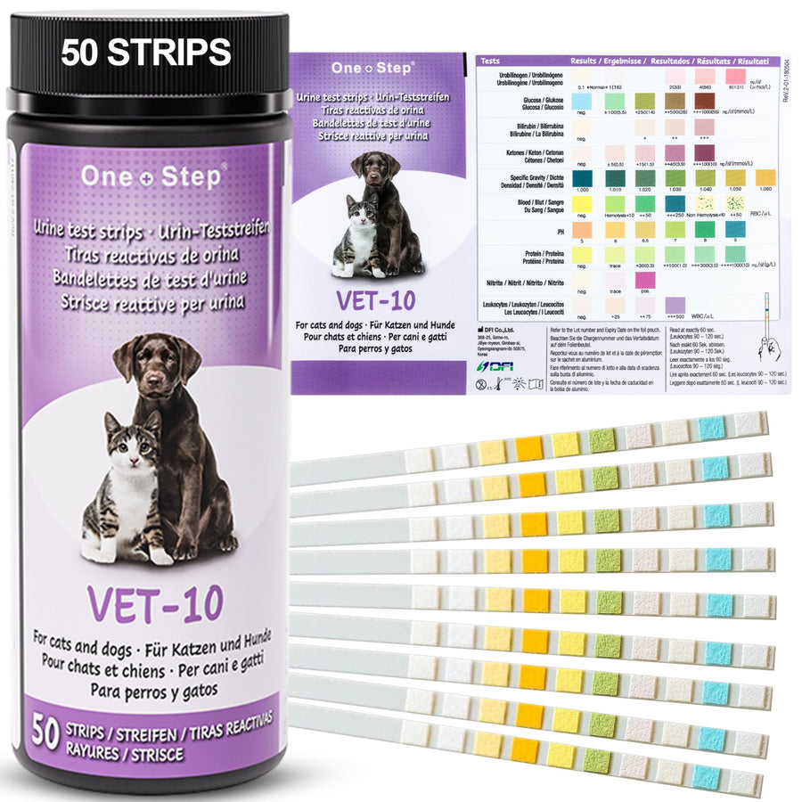 One Step Pet Urine Testing Strips, 50 Count