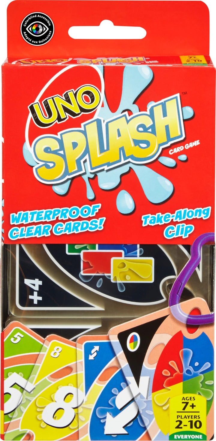 Mattel Games Uno Splash Card Game, 108 Count