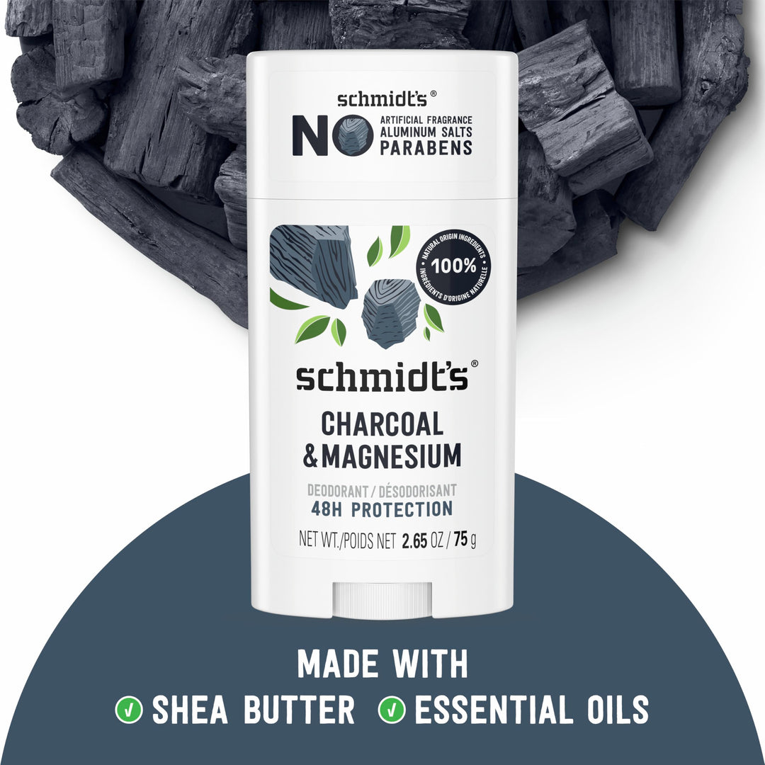 Schmidt's Deodorant, Charcoal & Magnesium, 2.65 oz