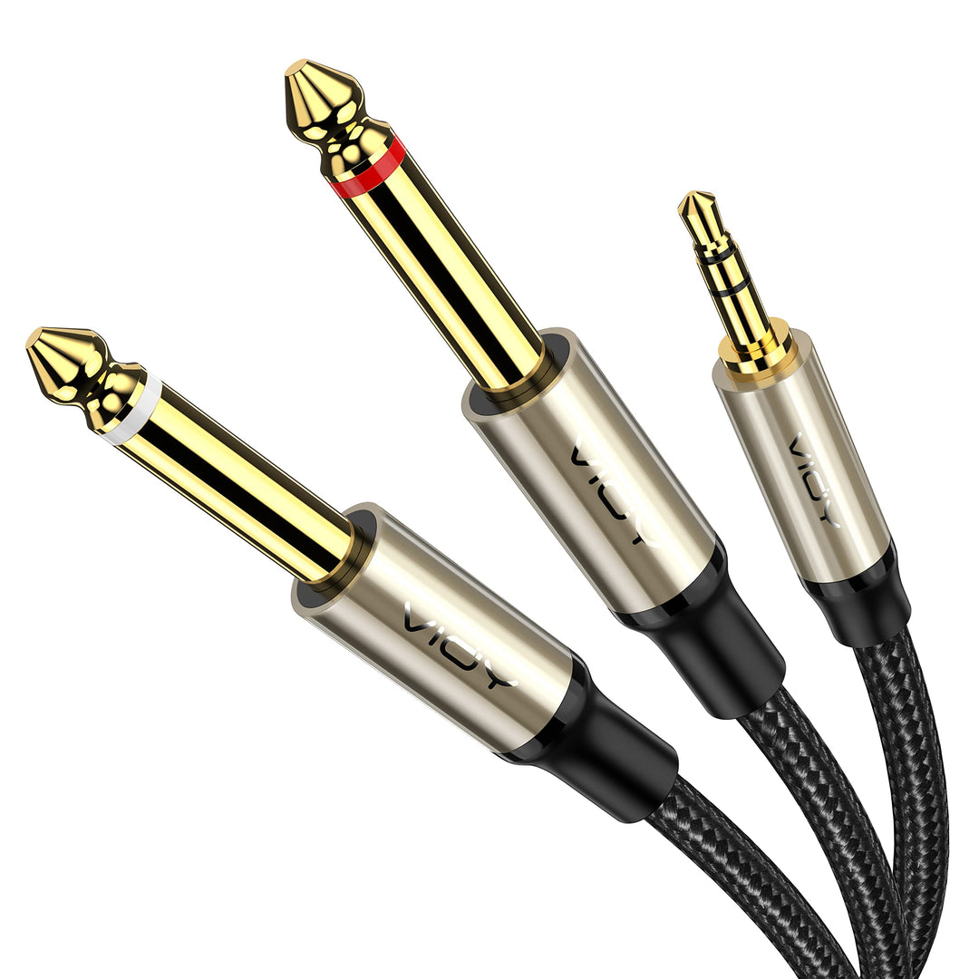 VIOY 3.5mm to 6.35mm Mix Audio Cable, 2 m