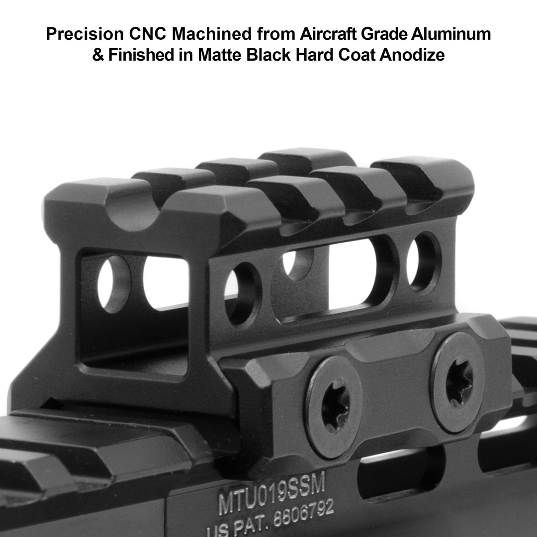 UTG Super Slim Picatinny Riser Mount, 3 Slots, 0.75 in