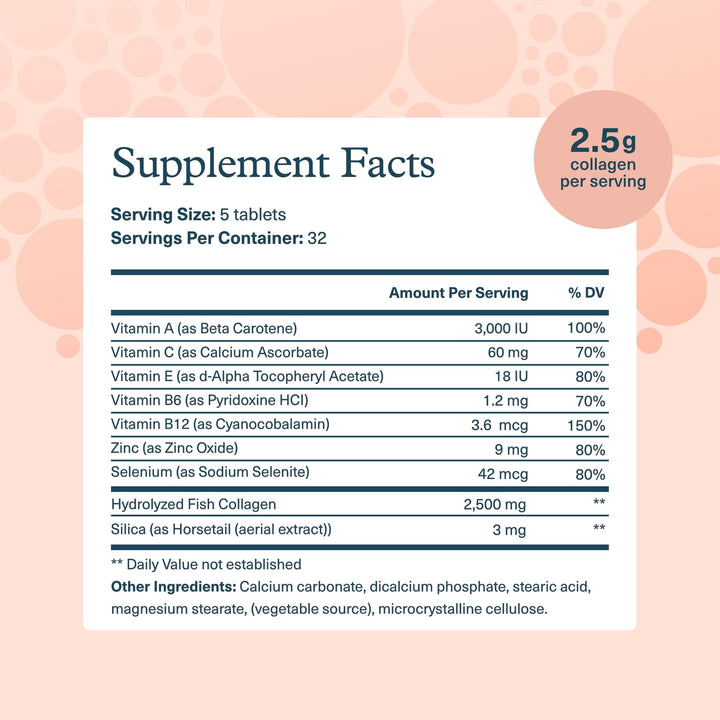 Youtheory Marine Collagen Tablets, 2,500 mg, 160 Count