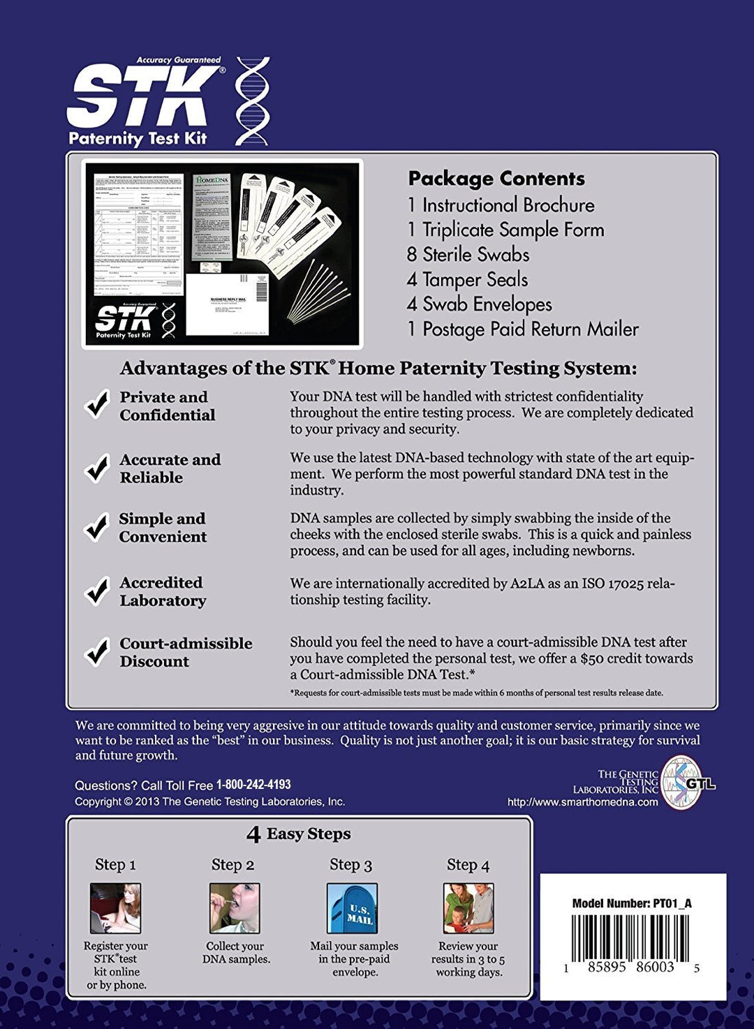 STK Paternity Test Kit, DNA, Home