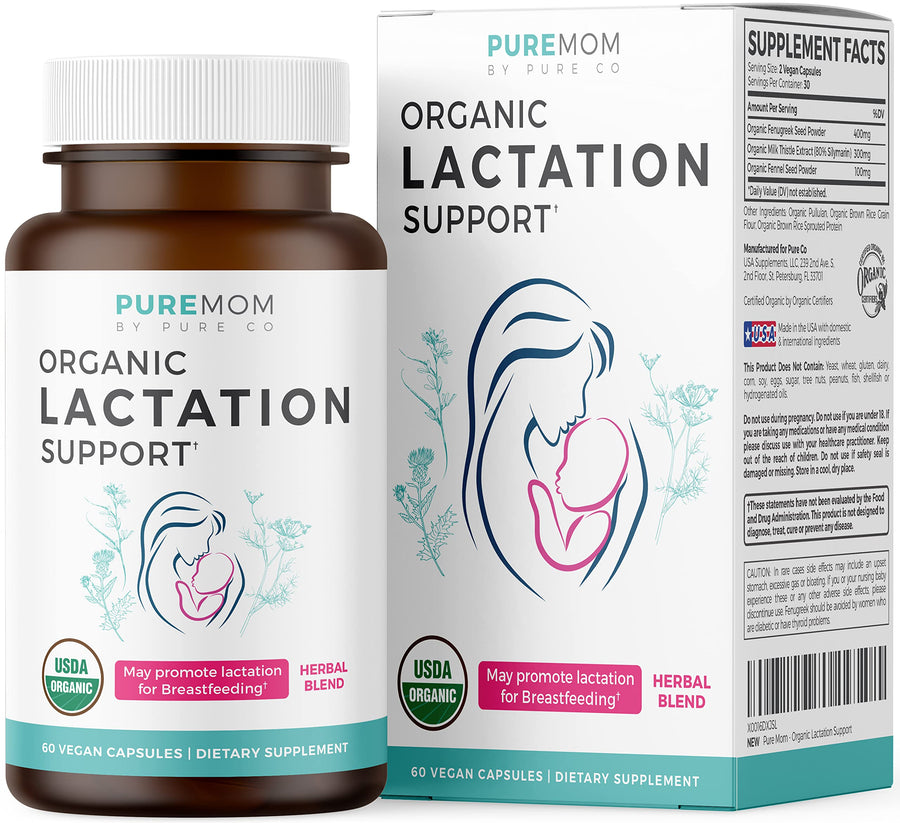 PURE CO Breastfeeding Supplement, 60 Count