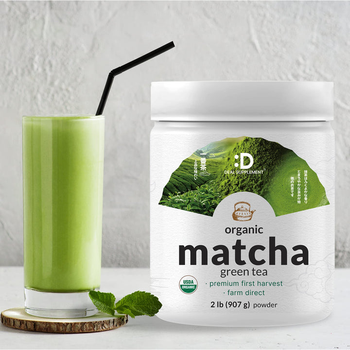 DEAL SUPPLEMENT Organic Matcha Green Tea Powder, Culinary Grade, 2 lb