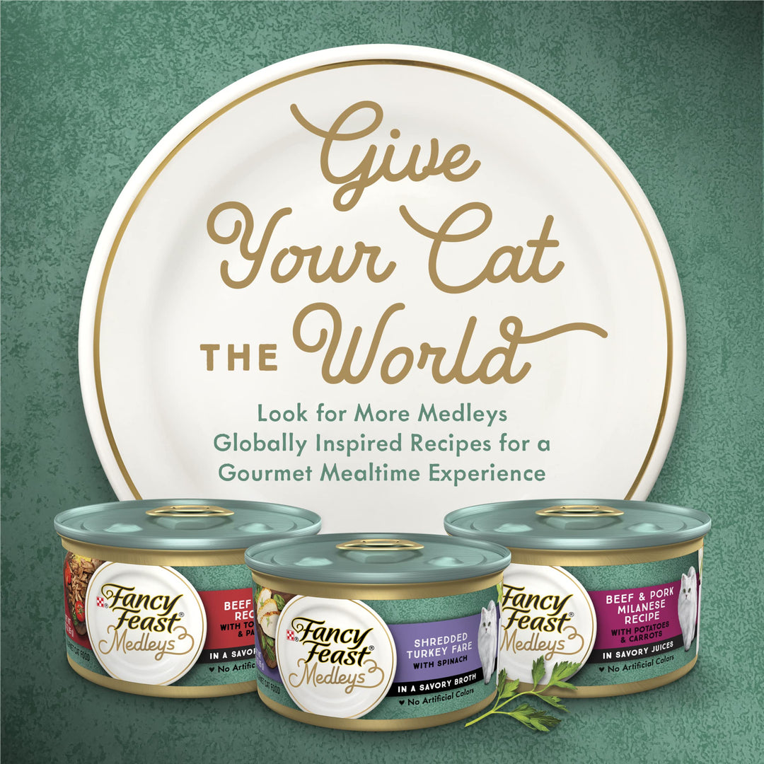 Fancy Feast Medleys Primavera Wet Cat Food, 3 oz, 24 Count