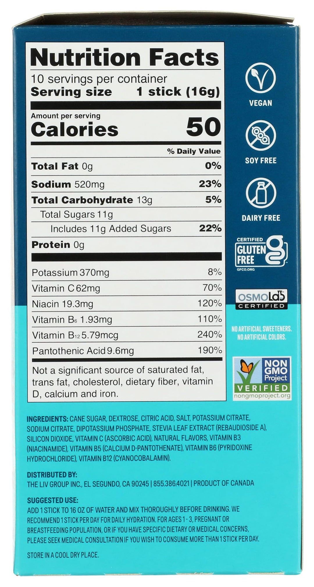 Liquid I.V. Hydration Multiplier Drink Mix, Strawberry, 10 Count