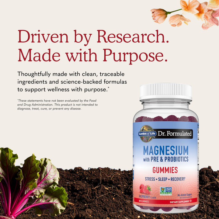 Garden of Life Dr Formulated Magnesium Gummies, Raspberry