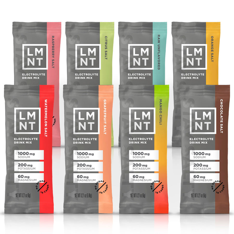 Drink LMNT Zero Sugar Electrolytes, Sample Pack, 8 Count