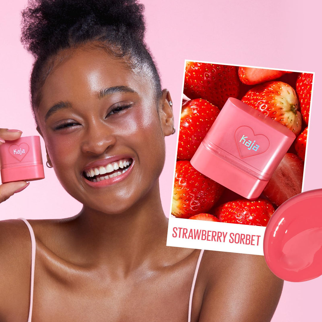 Kaja Cheek & Lip Dewy Bar, 02 Strawberry Sorbet