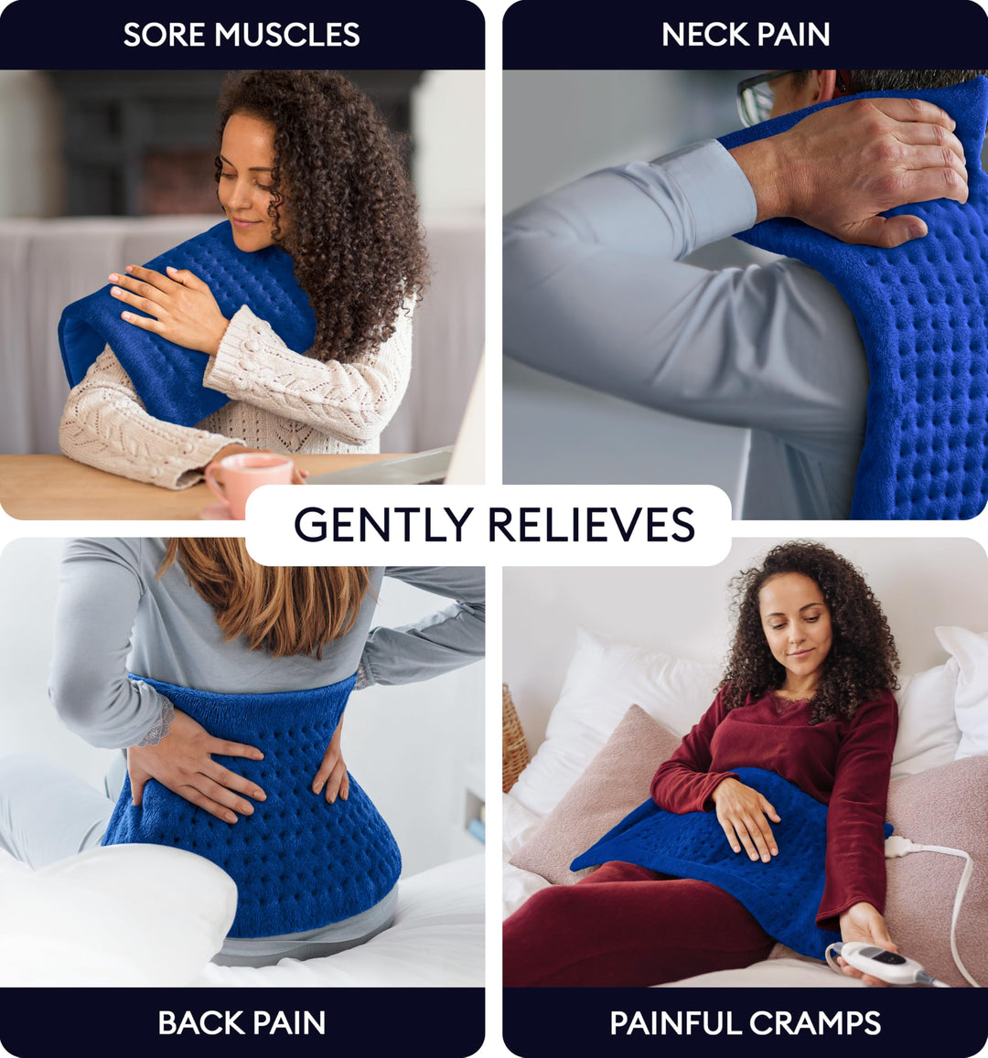 GENIANI XL Heating Pad, Space Blue
