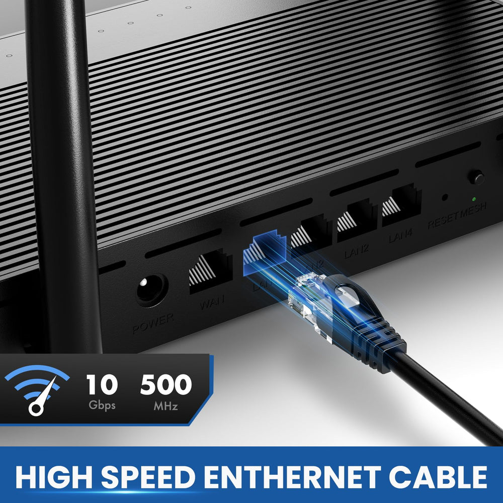 Ultra Clarity Cables Cat 6 Ethernet Cable, 2 Pack, 6 ft