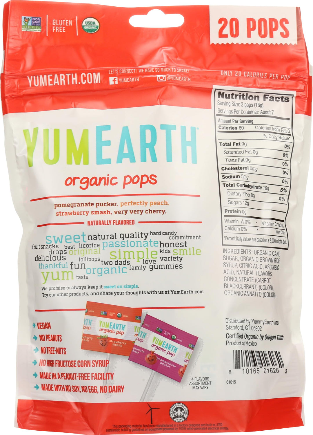 YumEarth Lollipops, Fruit, 4.2 oz