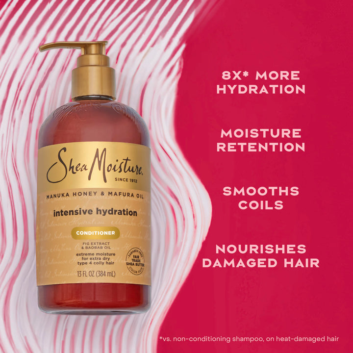 SHEA MOISTURE Manuka Honey And Mafura Oil Intensive Hydration Conditioner, 384 ml