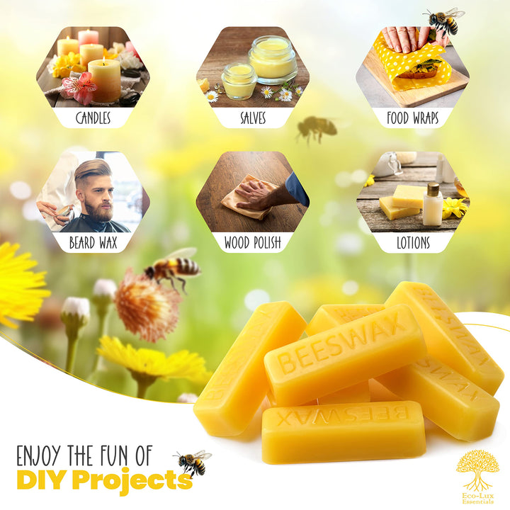 Eco-Lux Essentials Beeswax Blocks, 180 g
