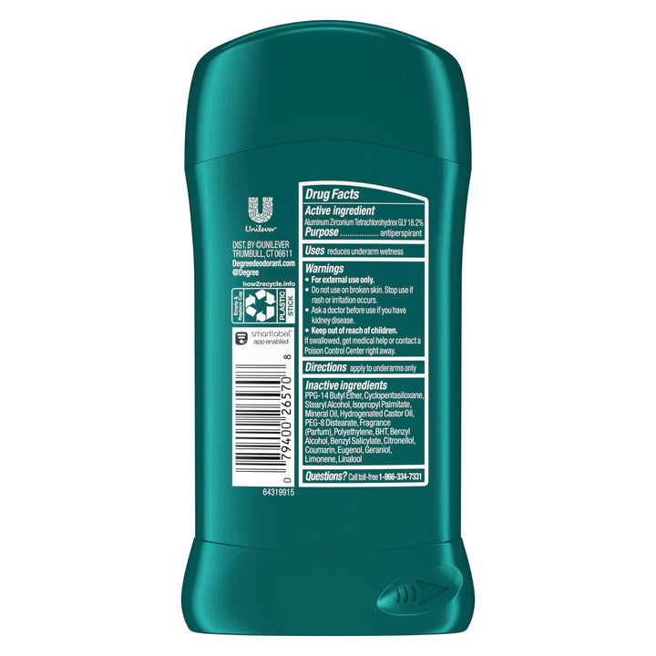 Degree Sport Invisible Antiperspirant & Deodorant Stick, 2.7 oz