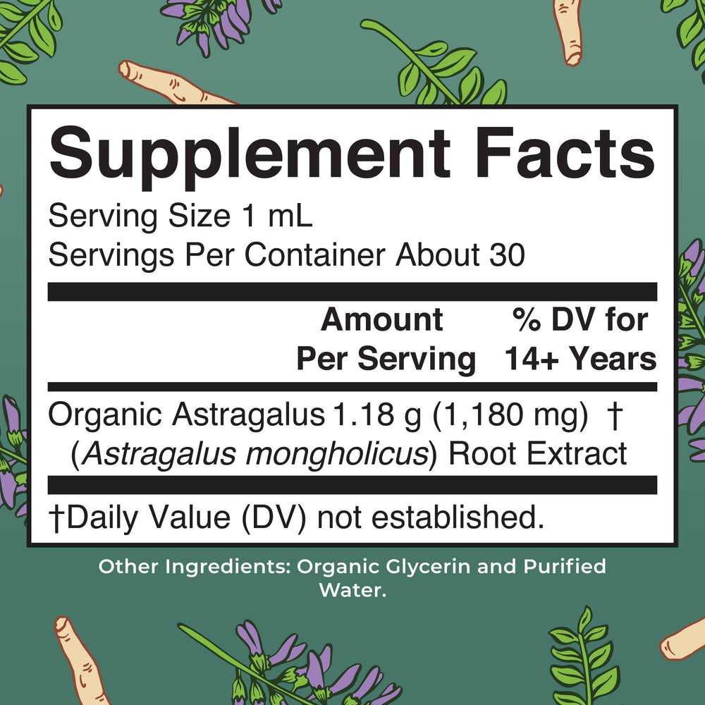 MaryRuth Organics Astragalus Root Liquid Drops, 1 fl oz