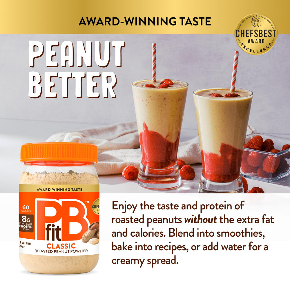 BetterBody Foods PBfit All-Natural Peanut Butter Powder, 8 oz