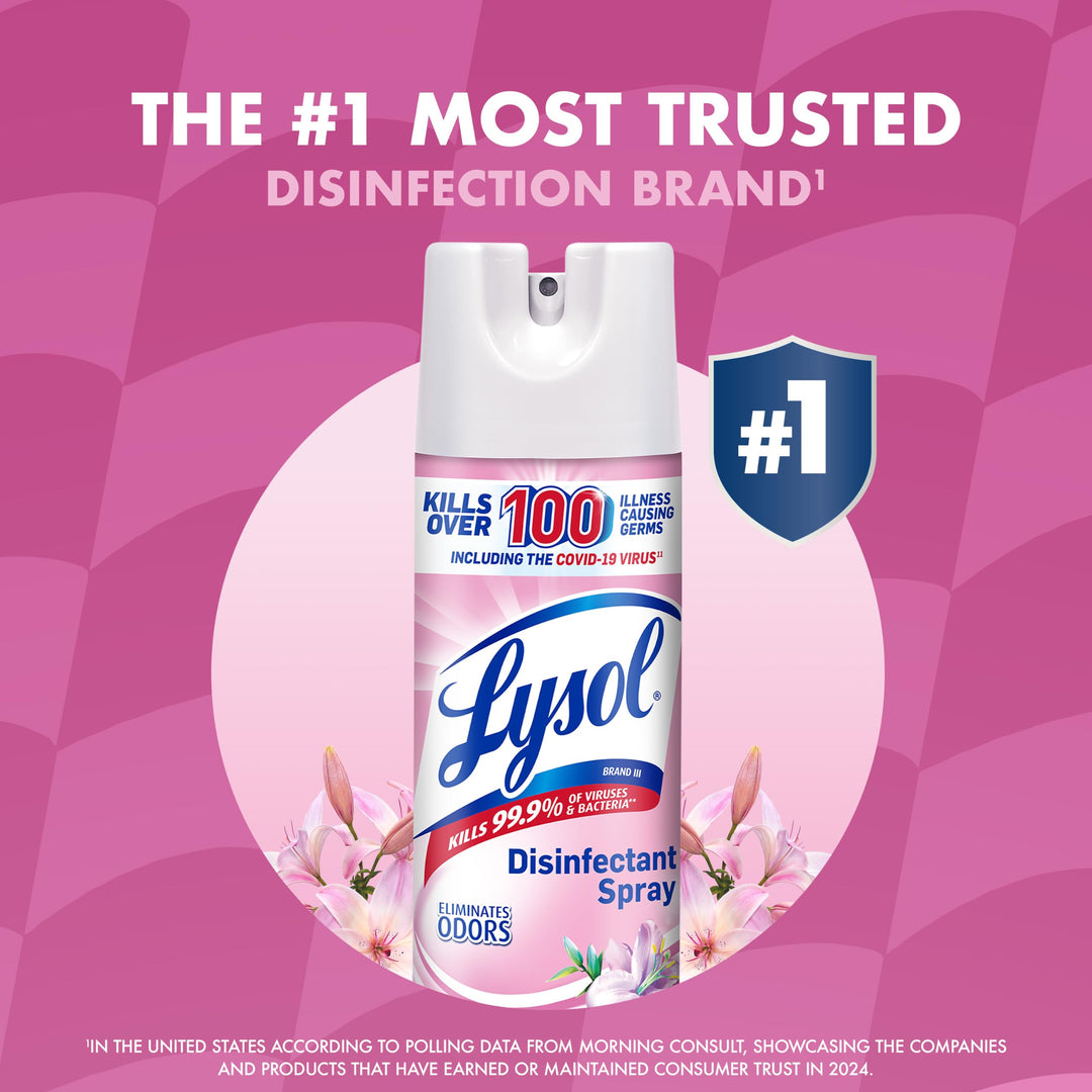 Lysol Disinfectant Spray, Early Morning Breeze, 19 fl oz, Pack of 2