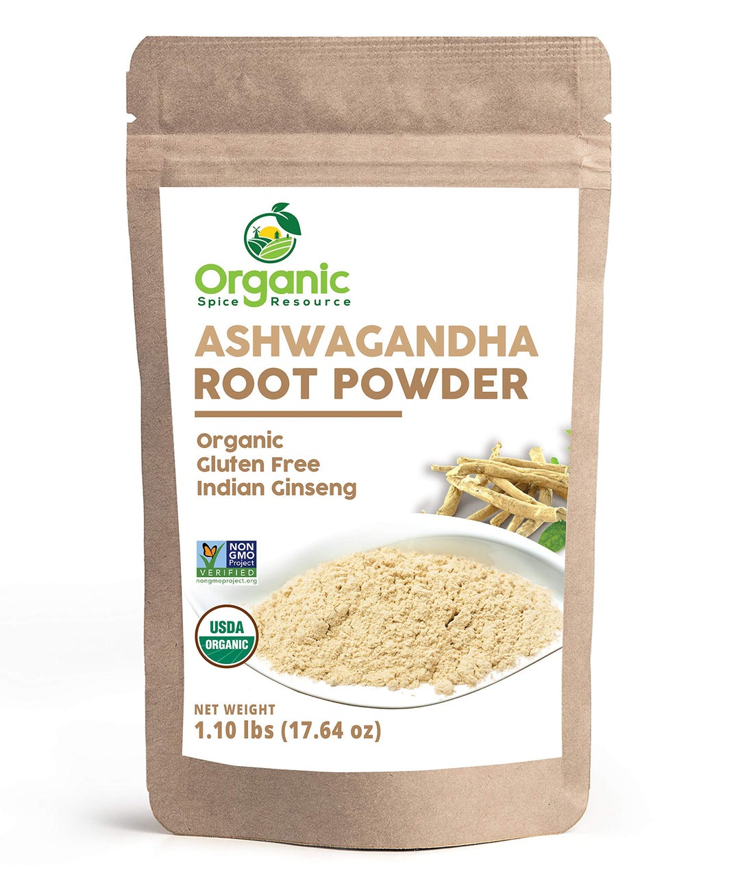 Organic Spice Resource Ashwagandha Root Powder, 1.1 lb