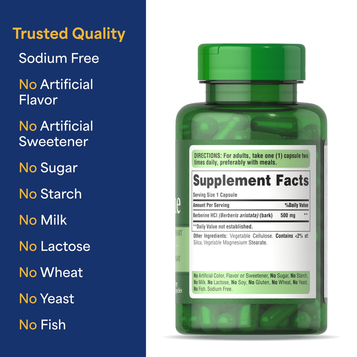 Puritan's Pride Berberine, 500 mg, 60 Count