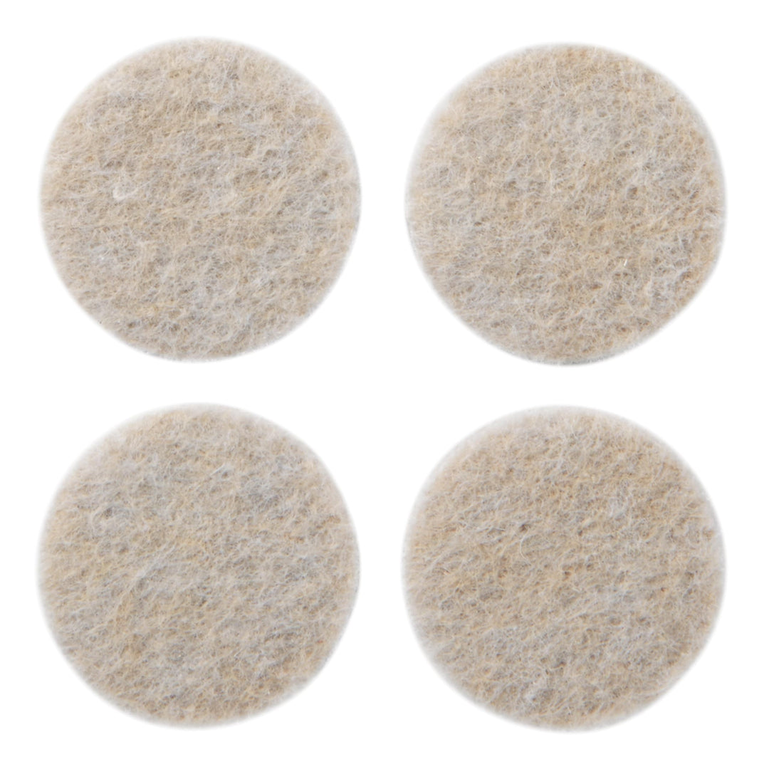 Scotch Felt Pads, Circle, Beige, 1 in x 1 in, 32 Count